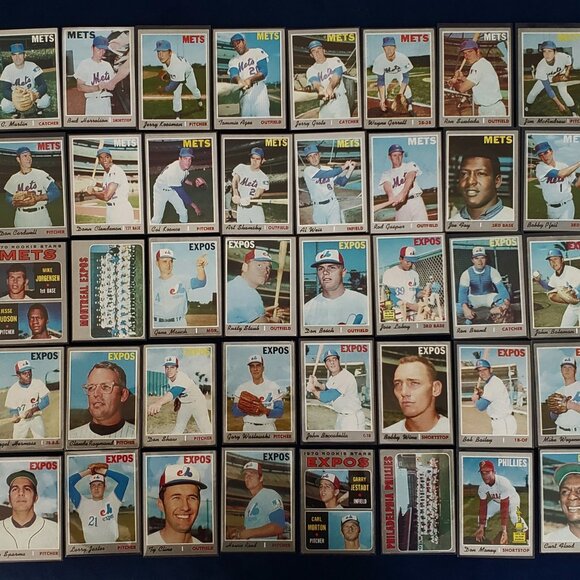 TOPPS 1970 LOT OF 548 BASEBALL CARDS W/47 HOF ALLEN RYAN MAYS CLEMENTE AARON 🐐 - Picture 3 of 12